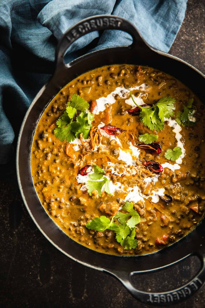 black lentil dahl