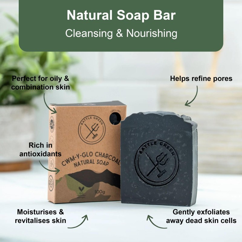 charcoal handmade soap