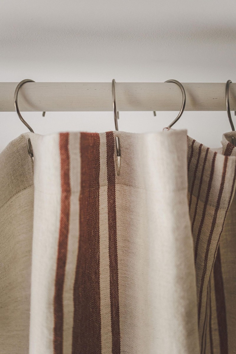 linen shower curtain