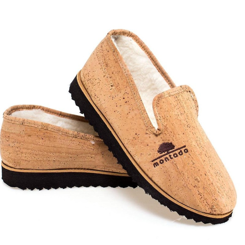 cork vegan slippers
