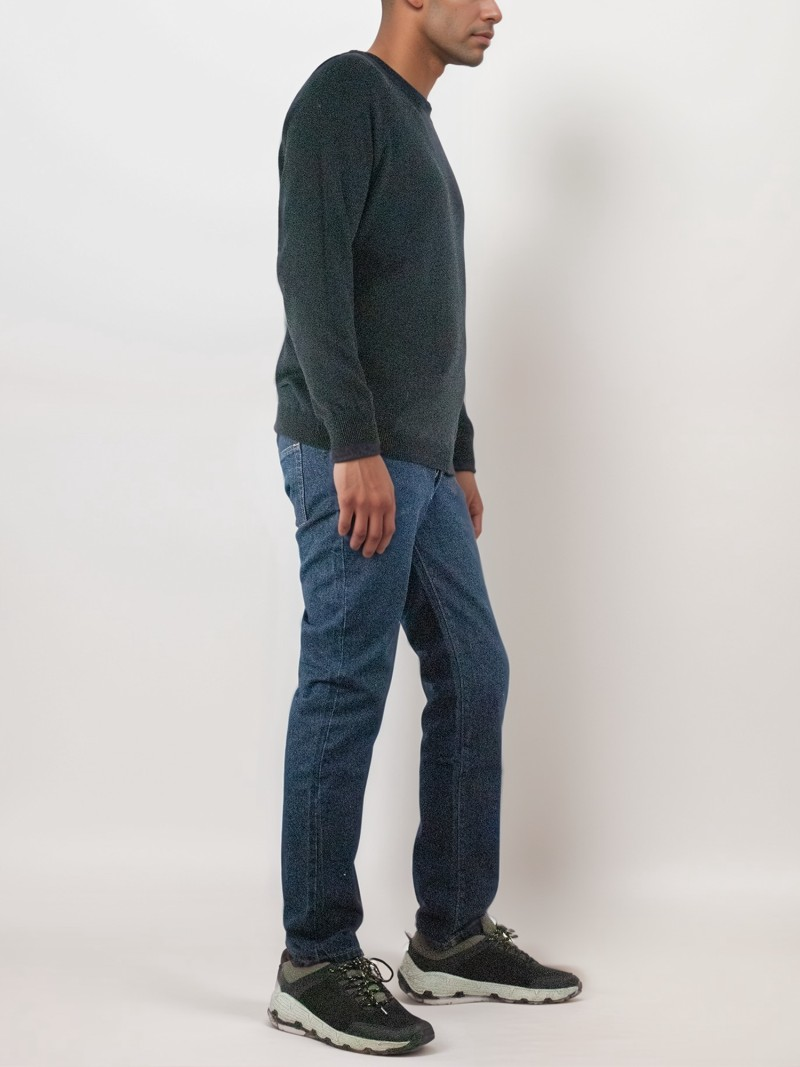 cotton waste blue jeans