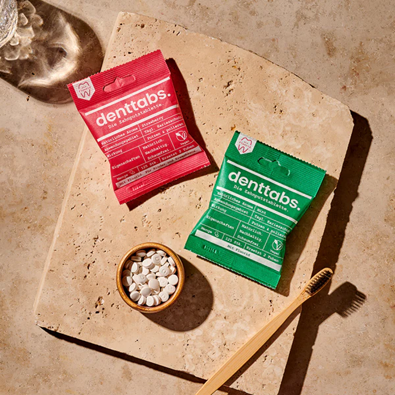 Denttabs toothpaste tablets
