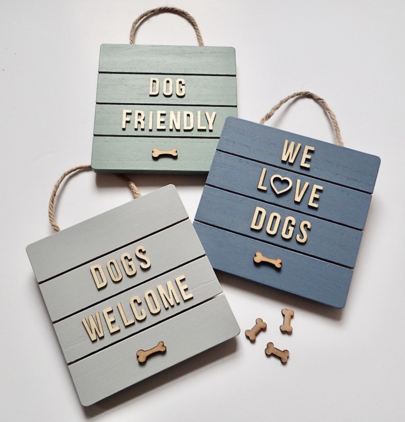 dog friendly shop signs