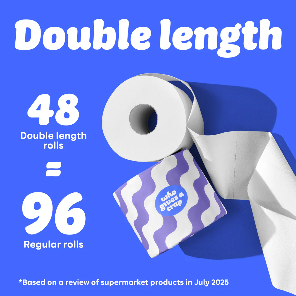 recycled paper toilet roll