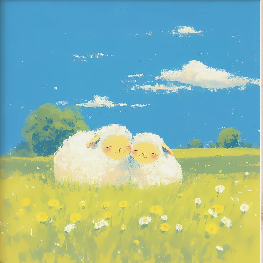 fluffy sheep