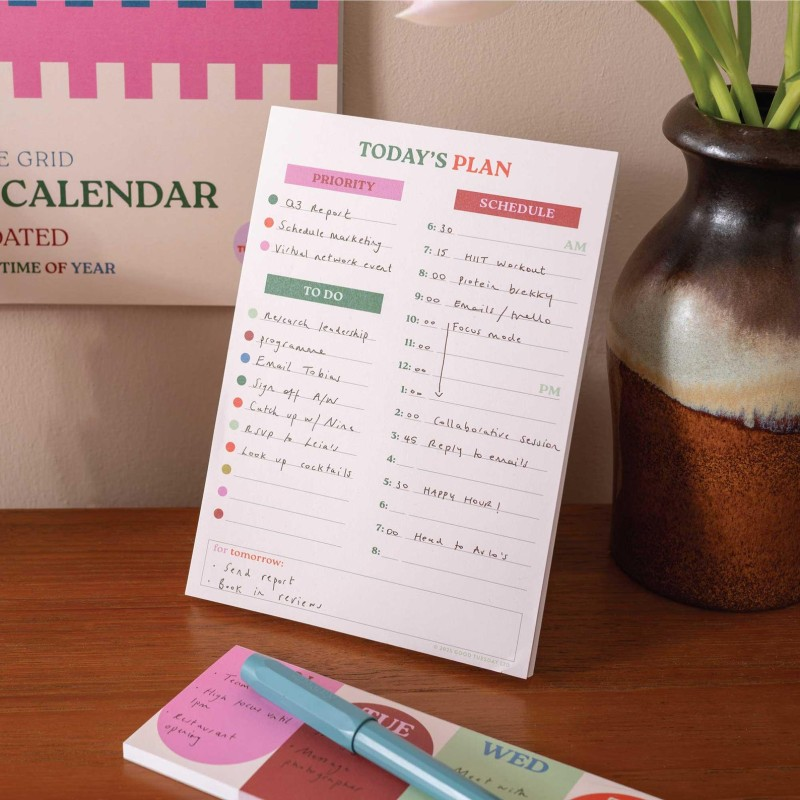 hourly planner pad