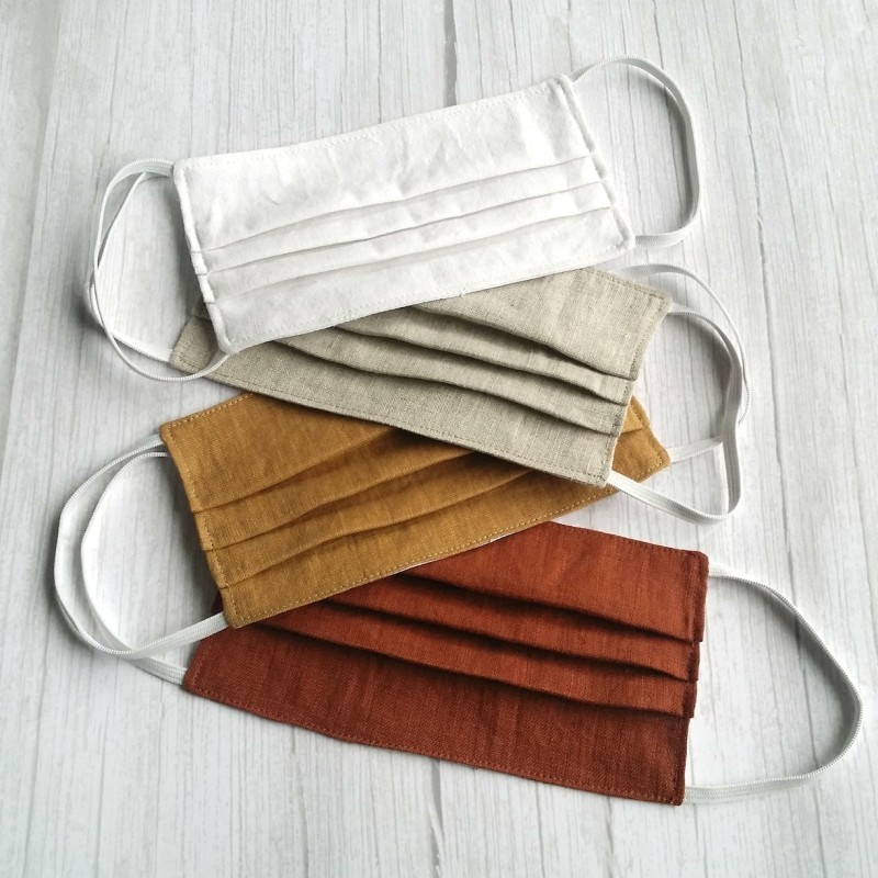 linen cotton face mask