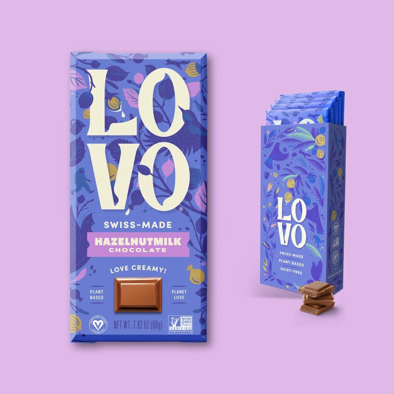 lovo hazelnut vegan milk chocolate