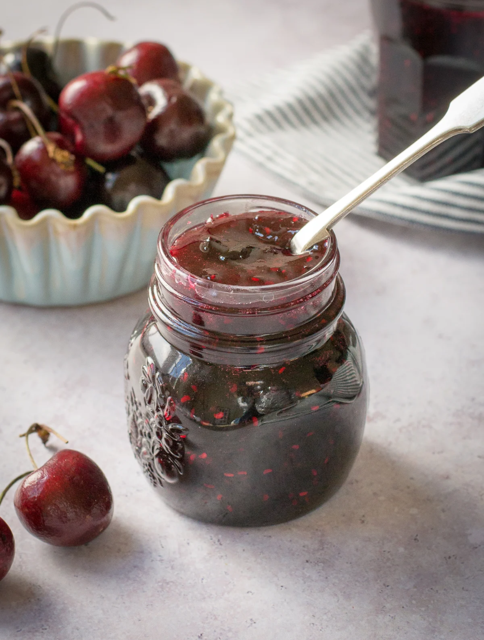morella cherry raspberry jam