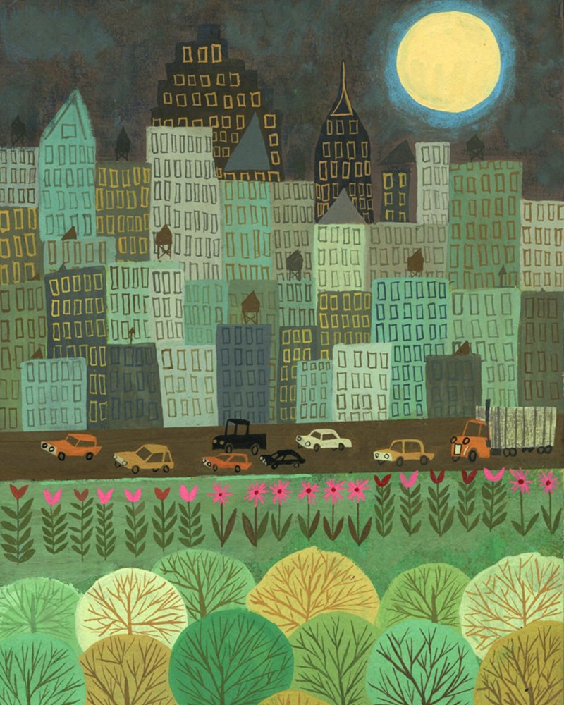 night scene NYC