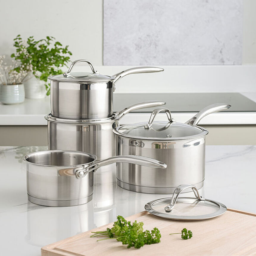 Procook stainless steel saucepans