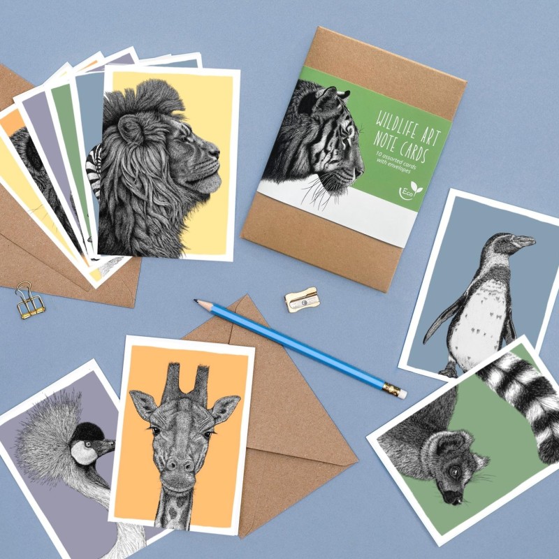 recycled boxed notecards wildlife