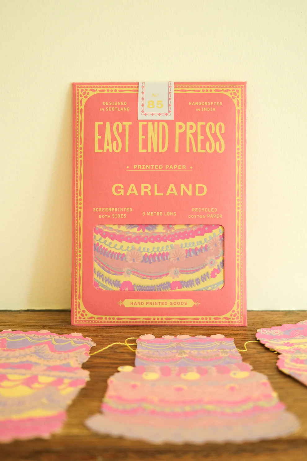 recycled paper garlands