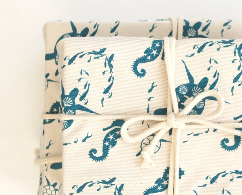 sea turtle fabric wrap