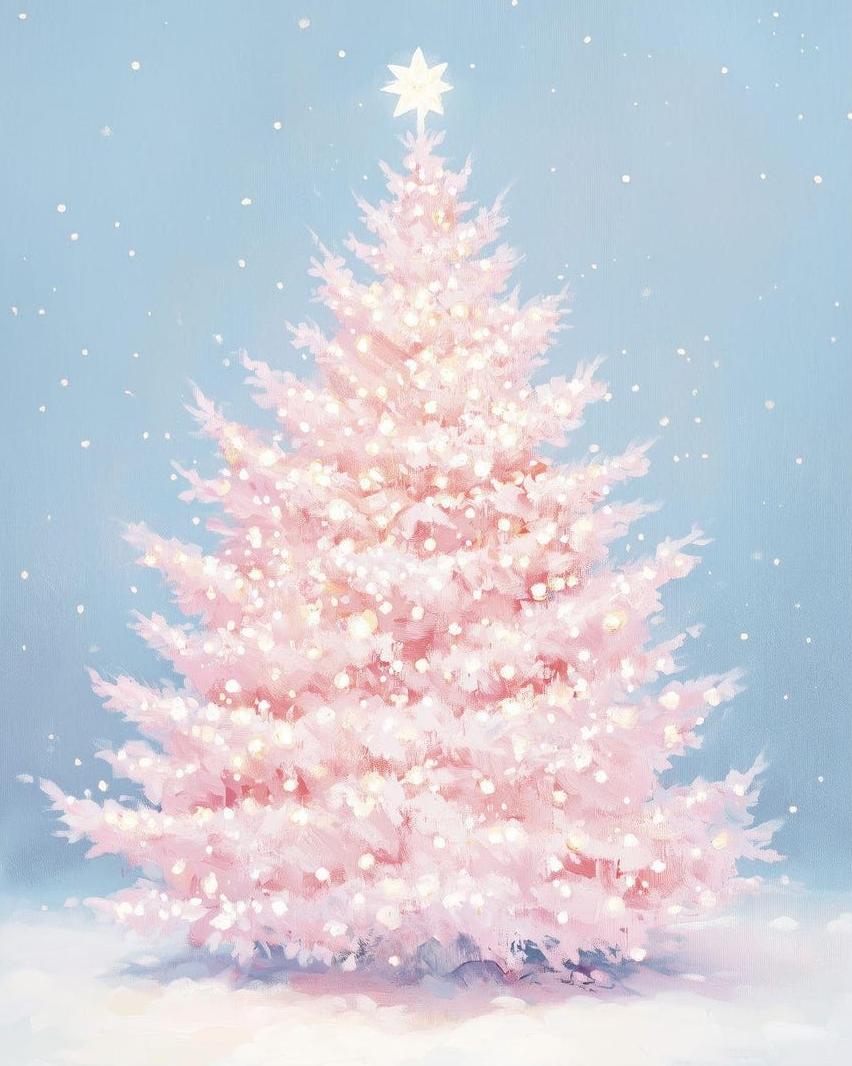 snowy Christmas tree