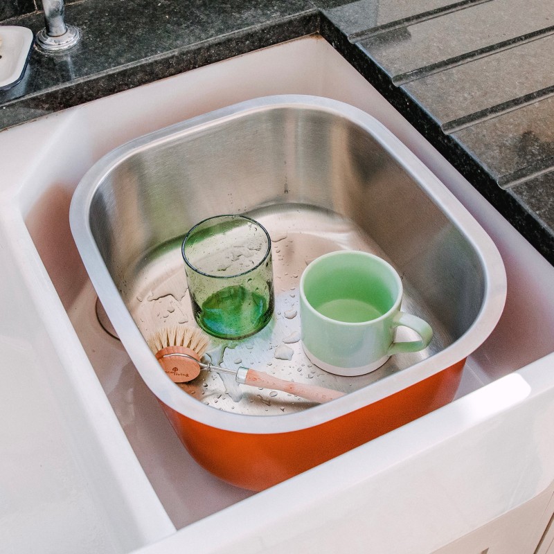 stainless steel washing up bowl
