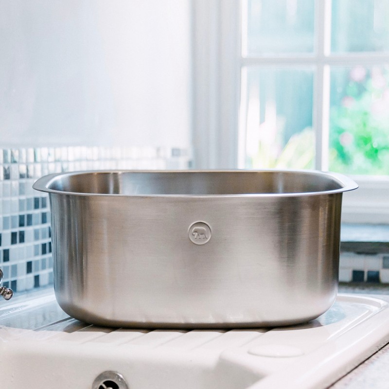 stainless steel washing up bowl