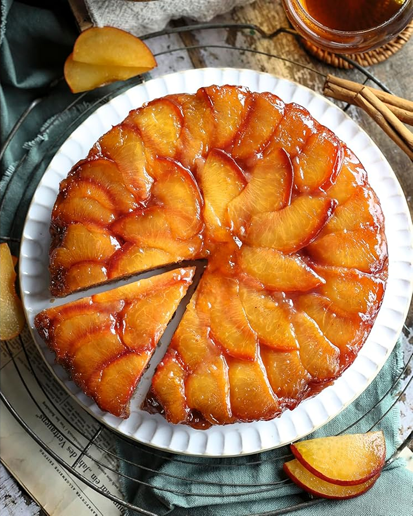 upside down plum cake