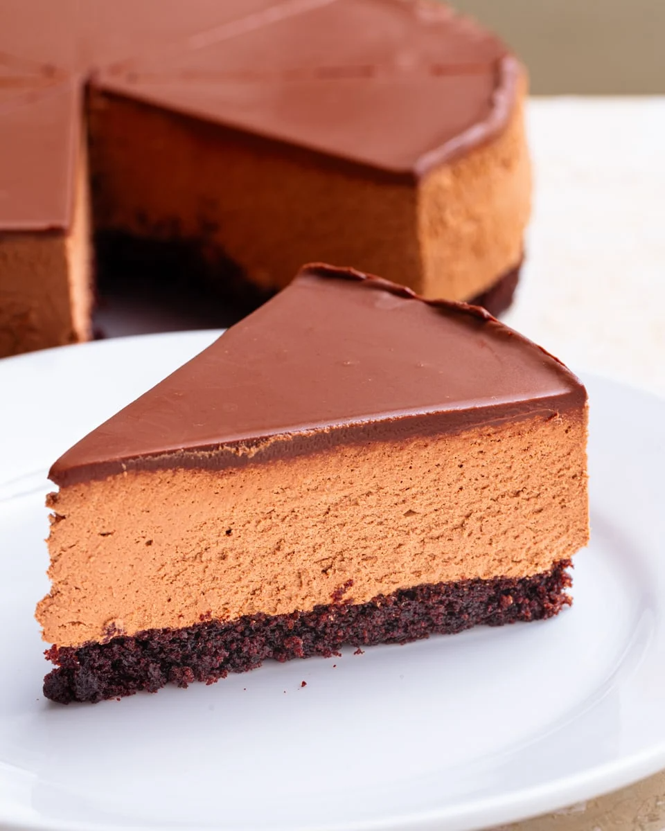 vegan chocolate mousse cake 