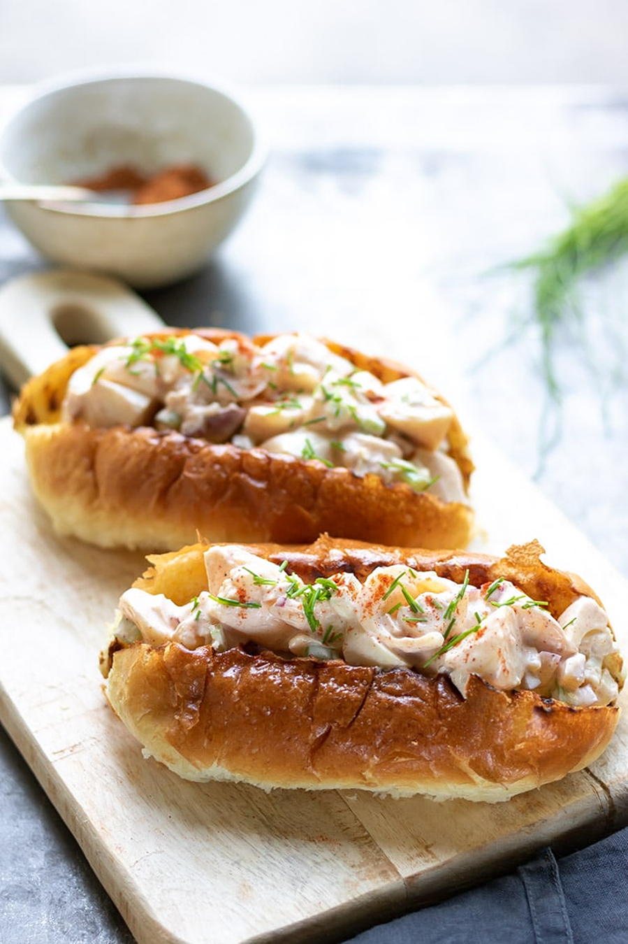 vegan lobster roll