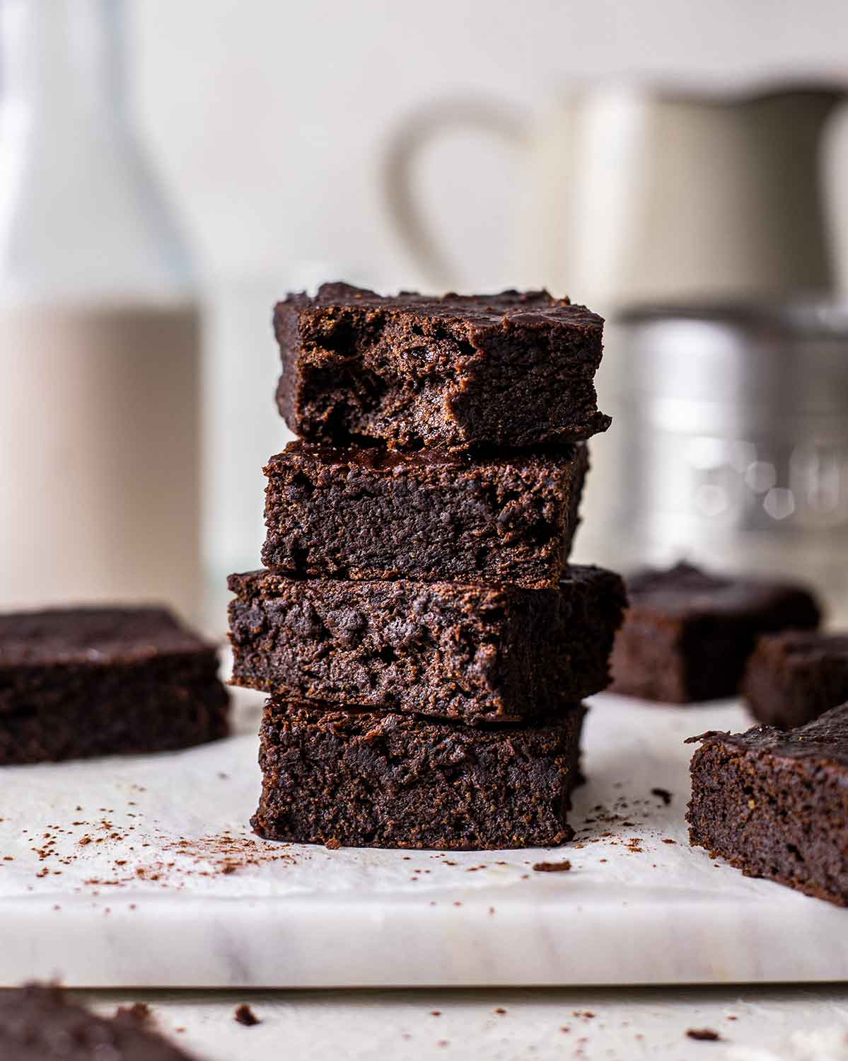 vegan protein brownies