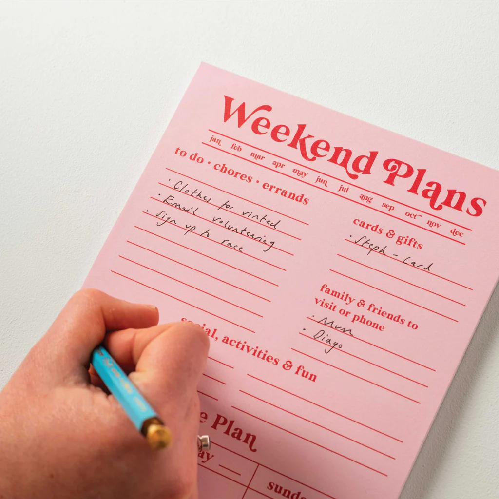 weekend planner