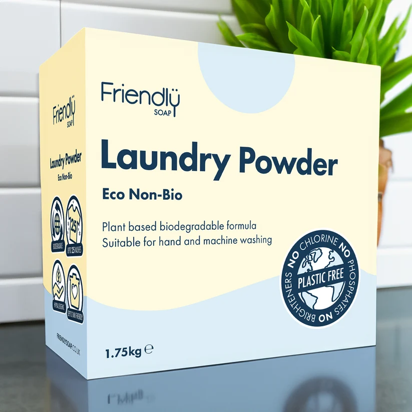 Friendly laundry powder