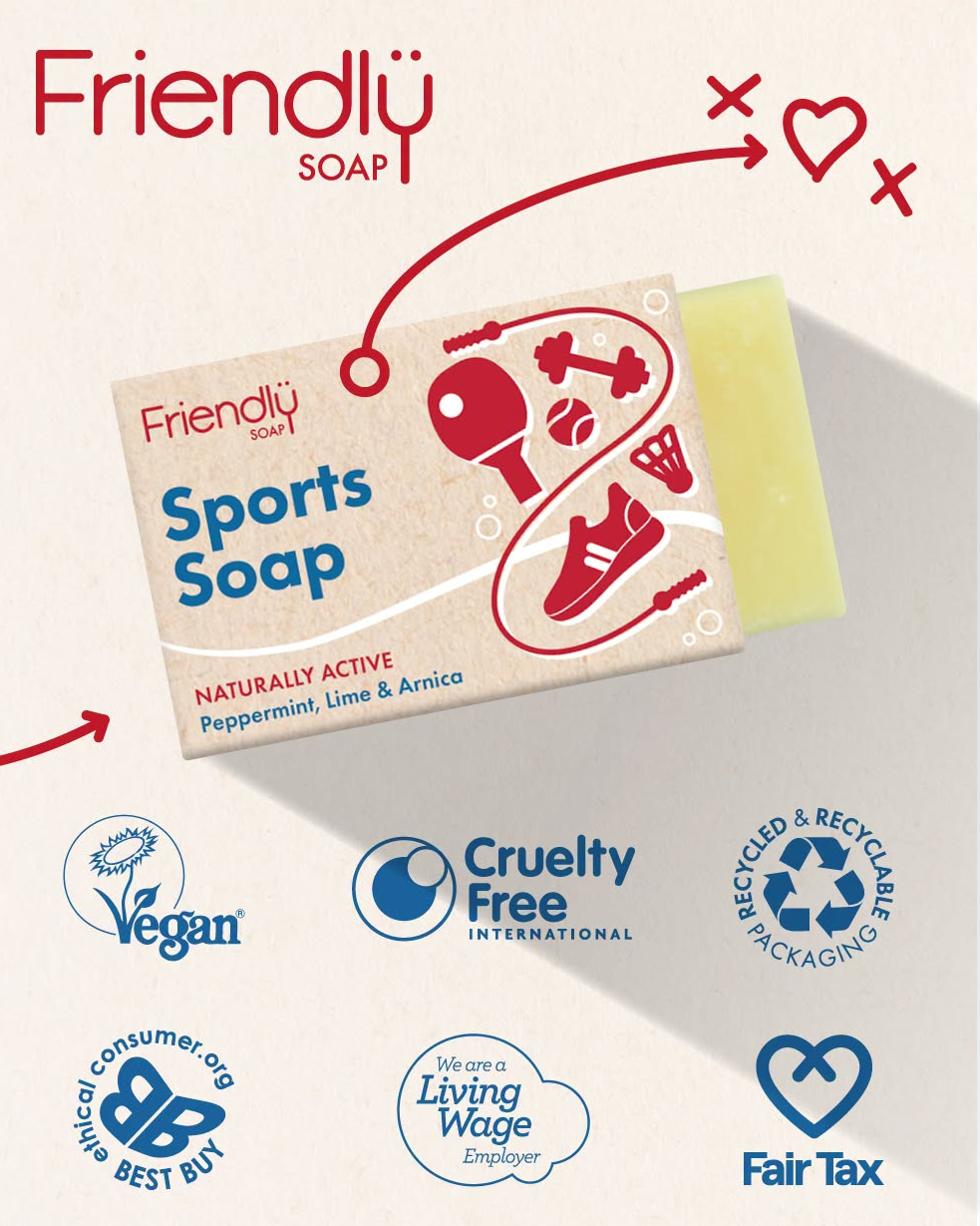 Friendly sports soap
