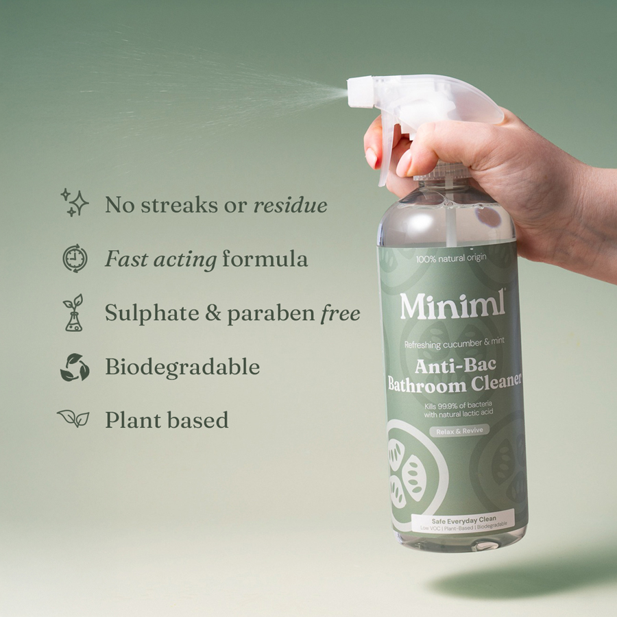 Miniml anti-bac bathroom cleaner spray