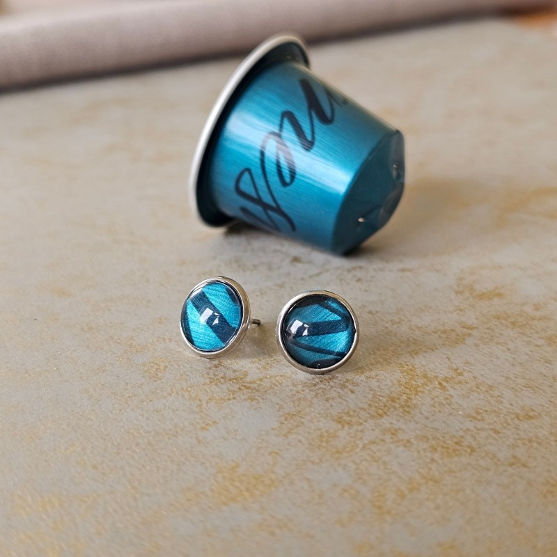 coffee pod earrings