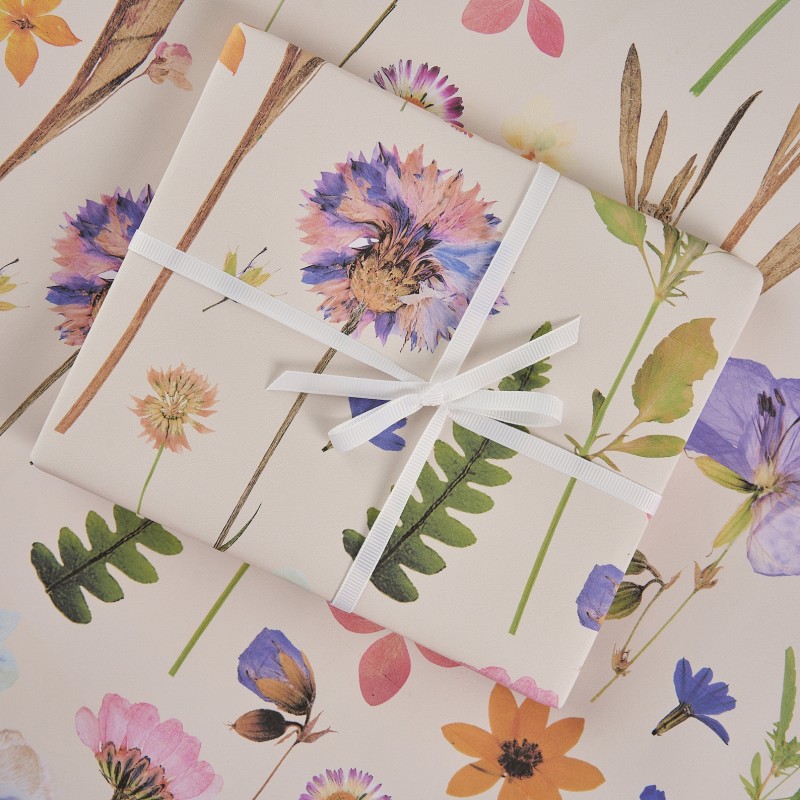 floral gift wrap