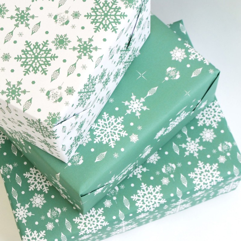 recycled Christmas gift wrap