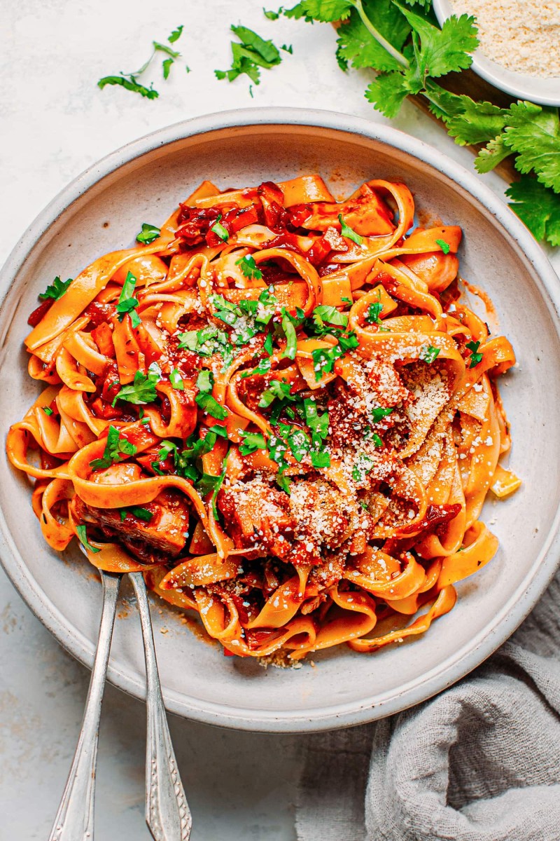 vegan ragu pasta