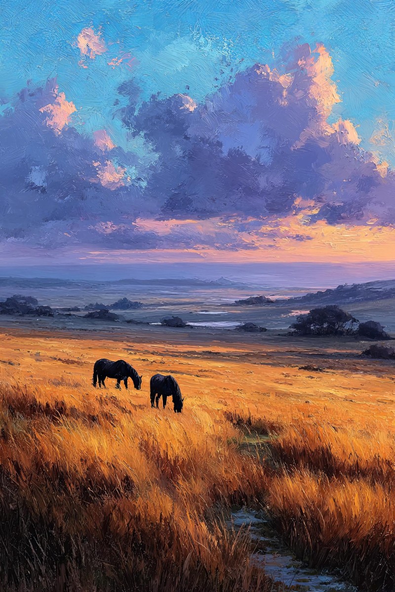 Dartmoor ponies 