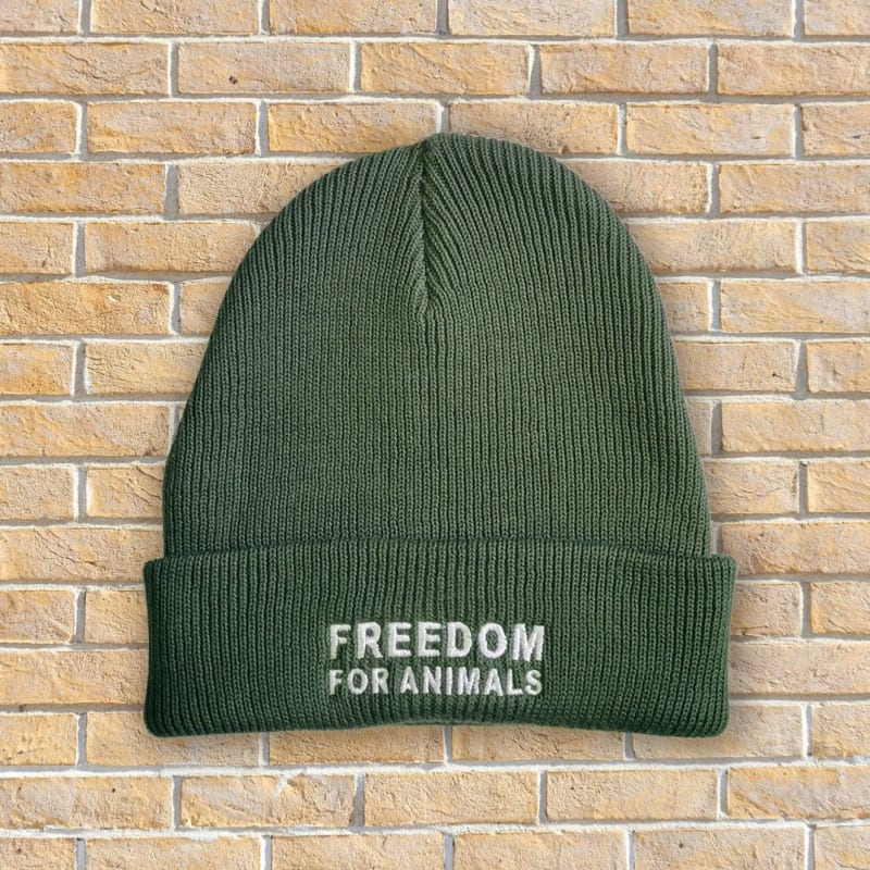 Freedom for animals beanie 