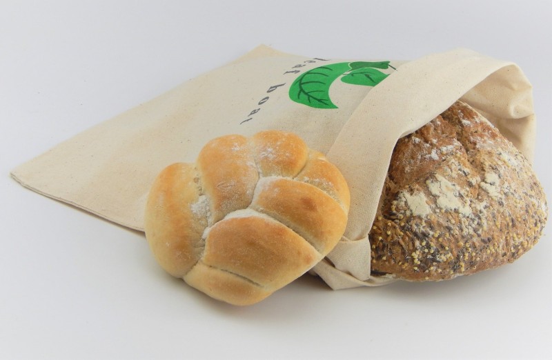 organic cotton bread bag 