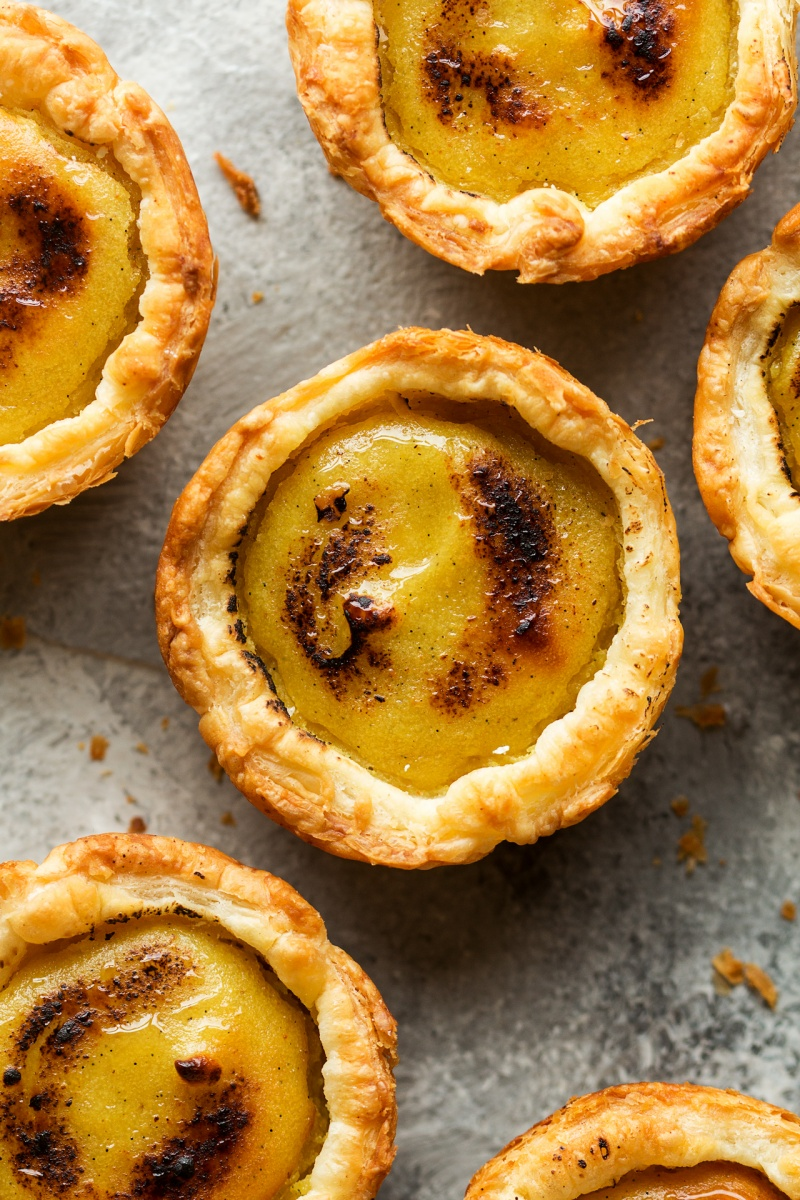 vegan Portuguese custard tarts 