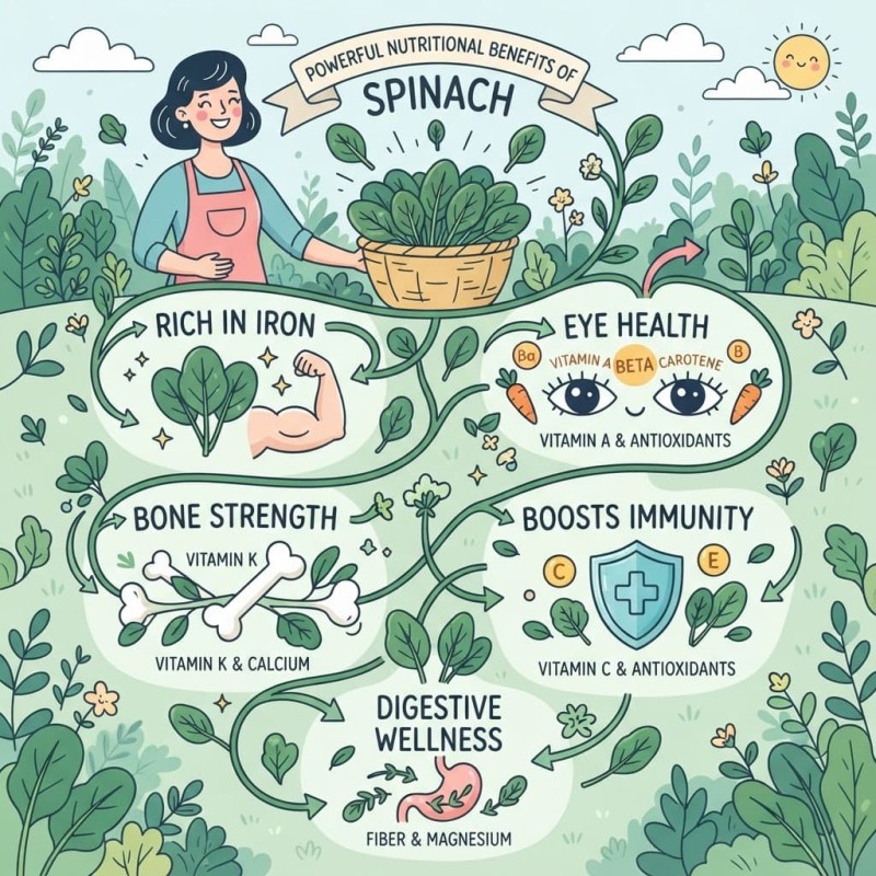 nutrition benefits spinach