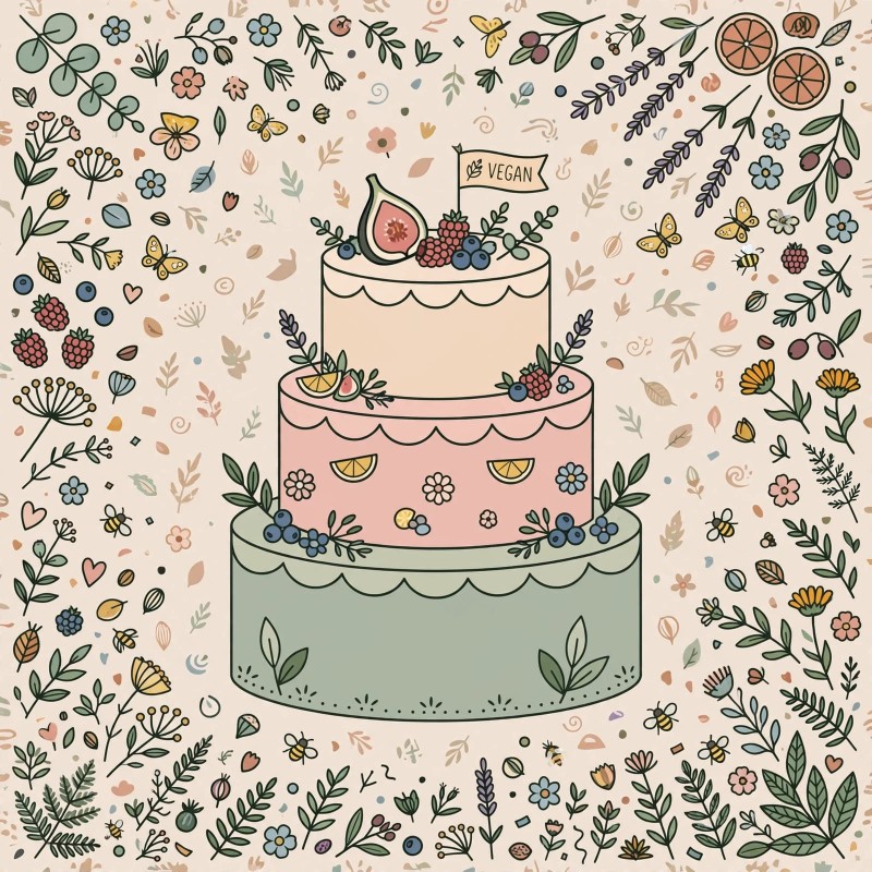 vegan wedding cake